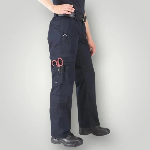 5.11 Tactical | EMS Cargo Pants UPF 50 Dark Navy Blue 19 Pockets Teflon Work - Picture 10 of 10